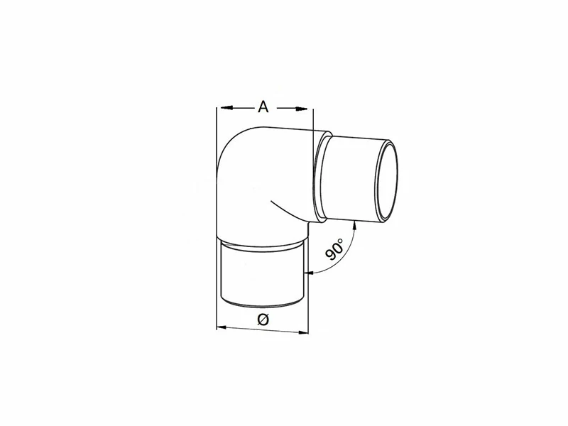 Flush Elbow 90° Structure