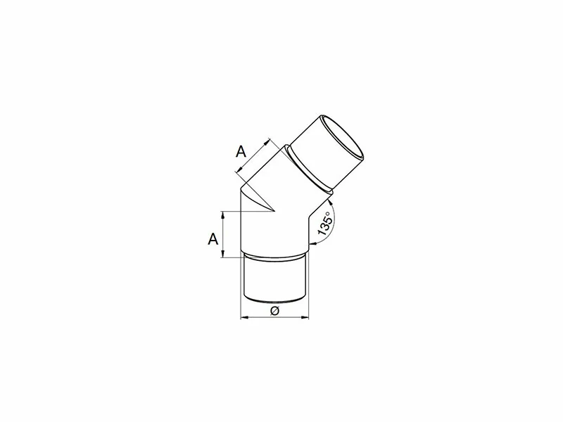 Flush Elbow 135° Structure
