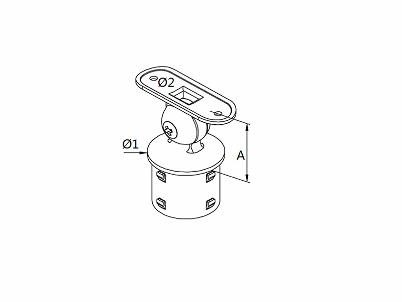 Adjustable Handrail Support Structure