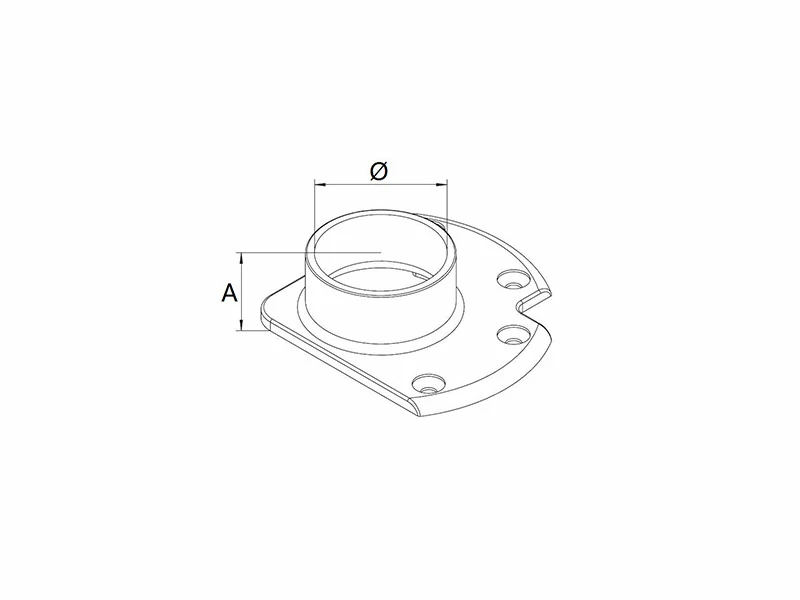 Corner Base Flange Structure