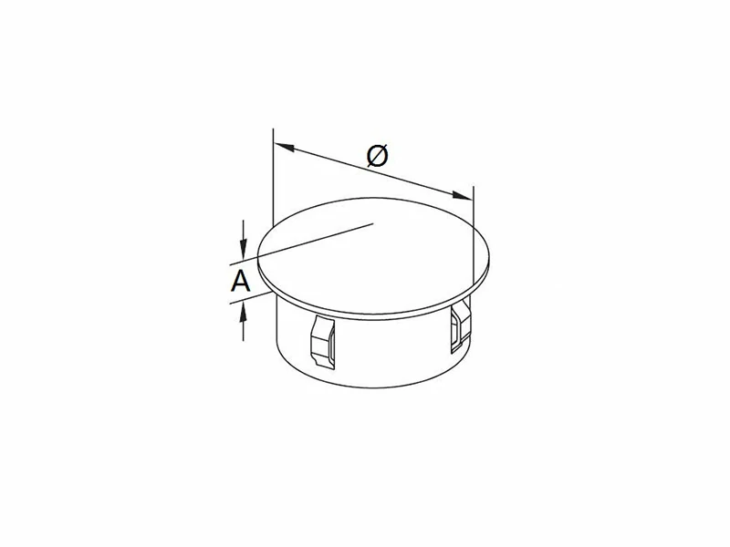 Stainless End Cap KNOCK-IN Structure
