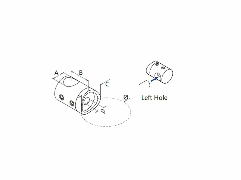 Crossbar Holder Left Hole Structure