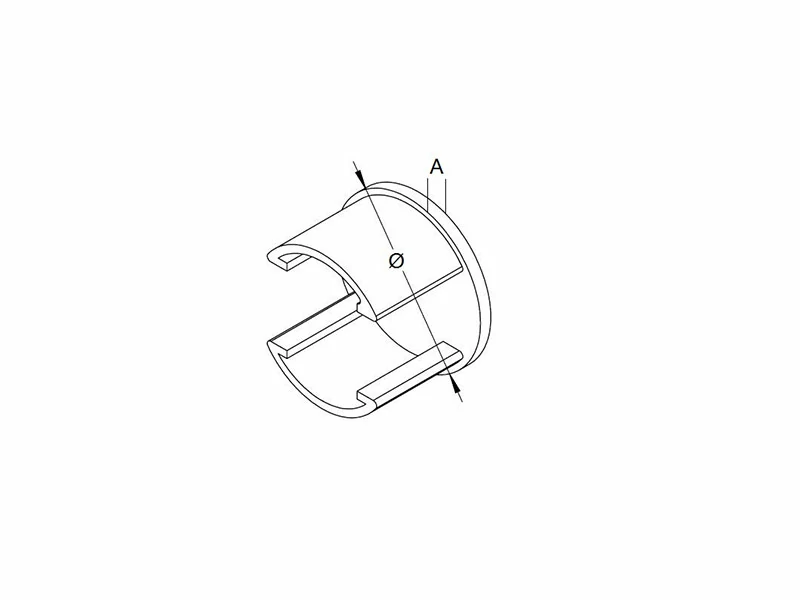 Stainless Steel Slotted End Caps Structure