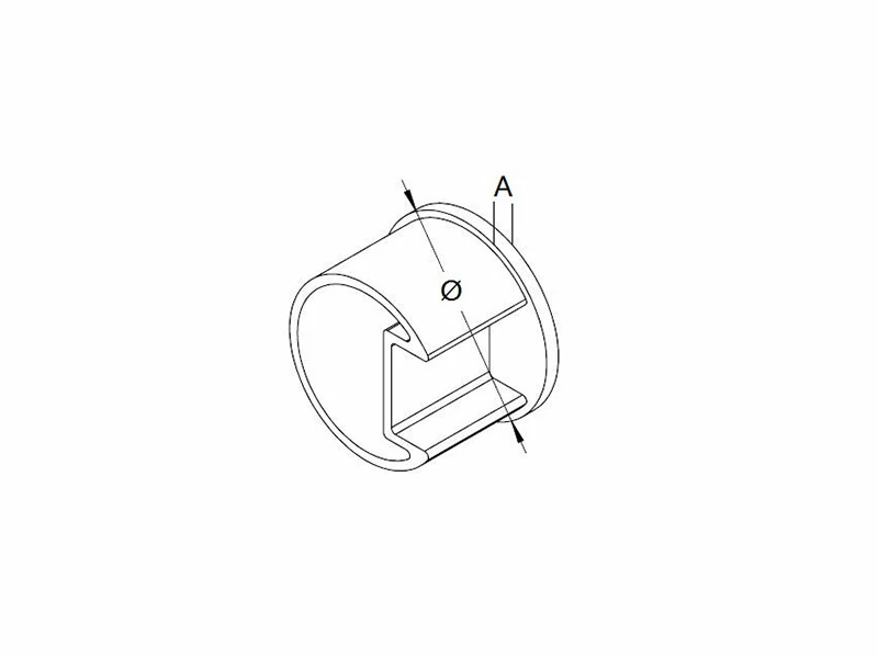 Slotted Tube End Cap Structure