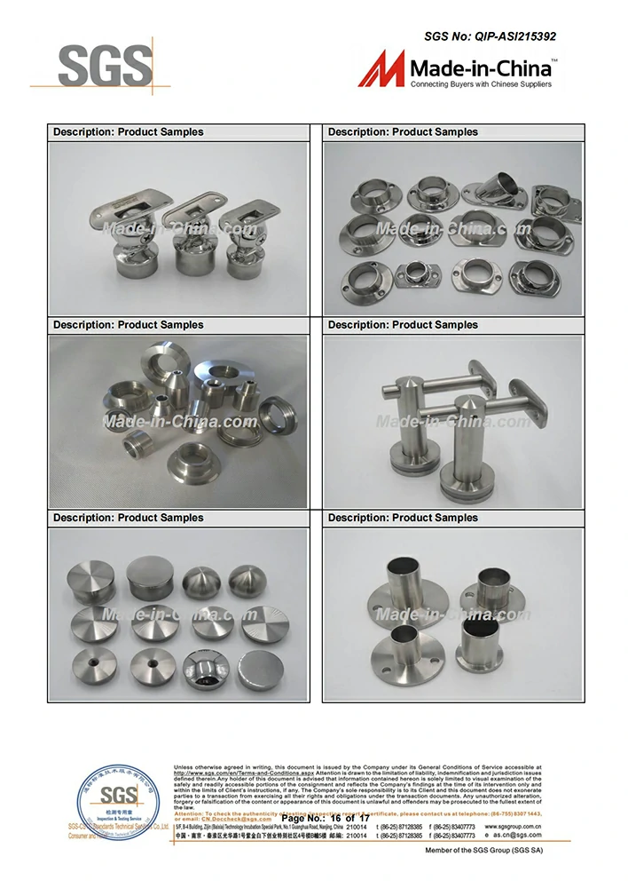 Handrail Fittings by SGS
