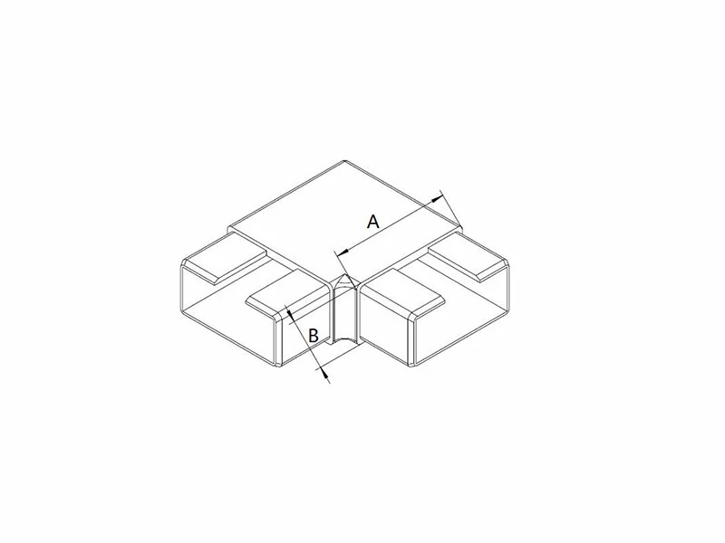 Rectangular Tube Connector Structure
