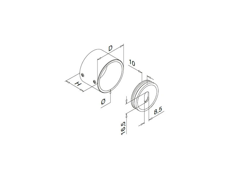 Adjustable Wall Mount Flange Structure