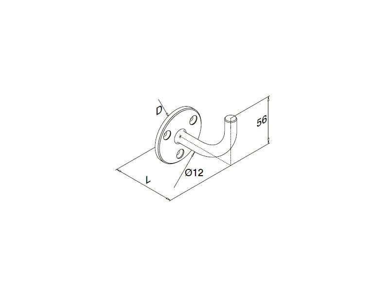 Handrail Bracket for Welding Structure