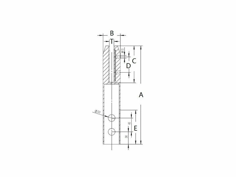 Round Core Drilled Glass Spigot Structure