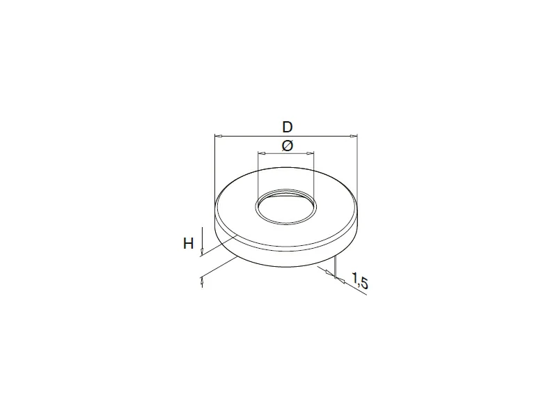 Round Railing Base Cover Structure