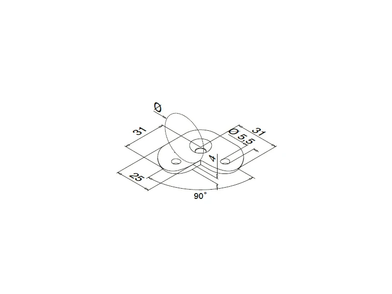 Saddle Plate 90° Structure
