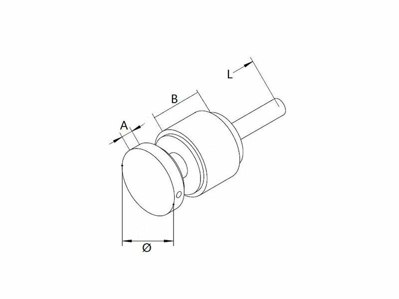 Adjustable Glass Standoffs Ø50mm Structure