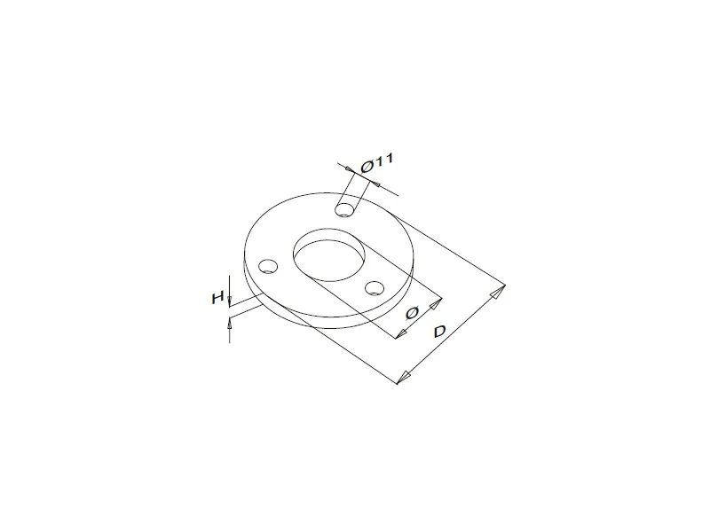 Railing Welded Base Plate Structure