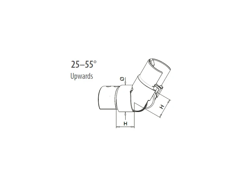 Stainless Steel Adjustable Elbow Upwards Structure