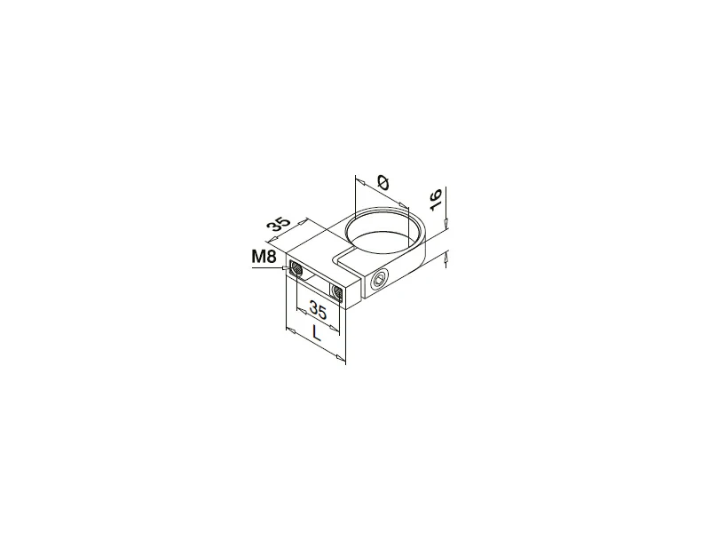 Baluster Tube Clamp Structure