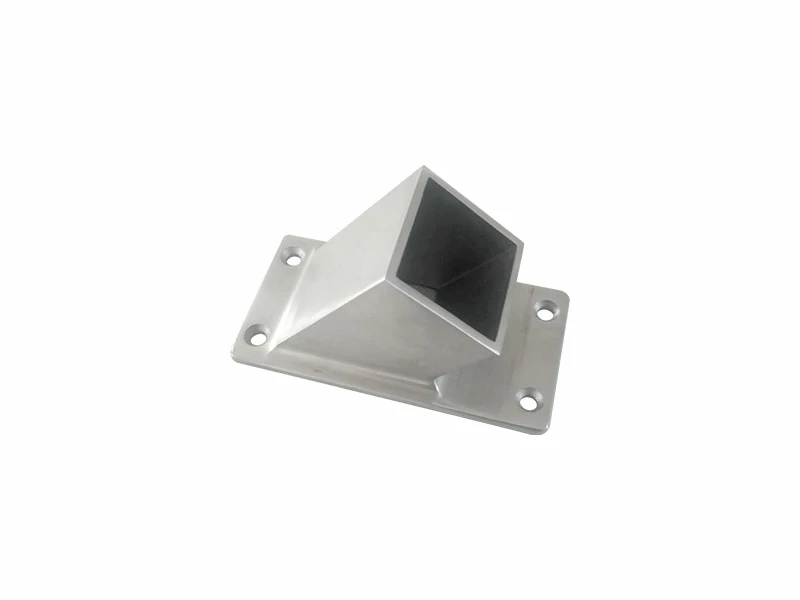 Stainless Steel Wall Stop Square Tube Flange