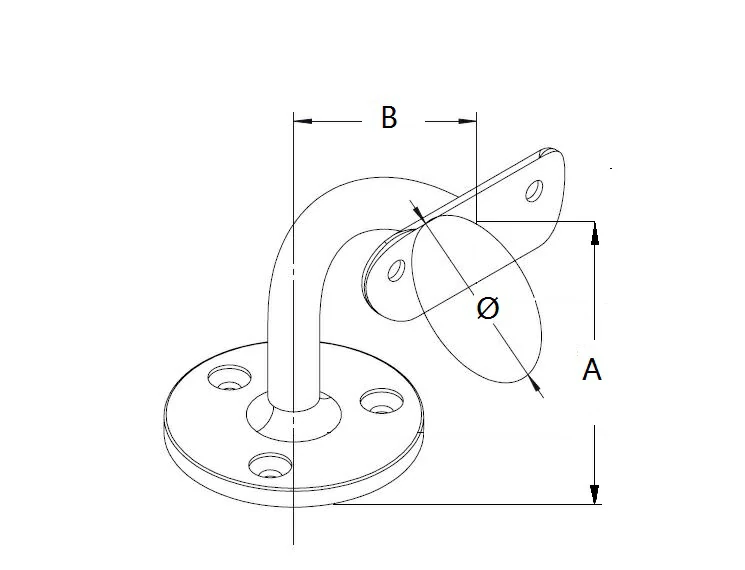 316 Stainless Steel Handrail Brackets Structure