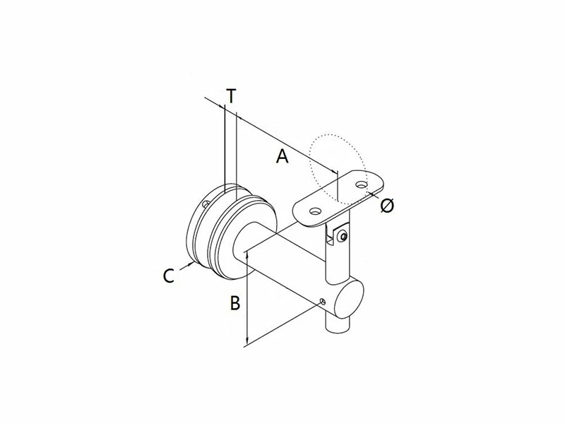 Stainless Steel Glass Bracket Structure