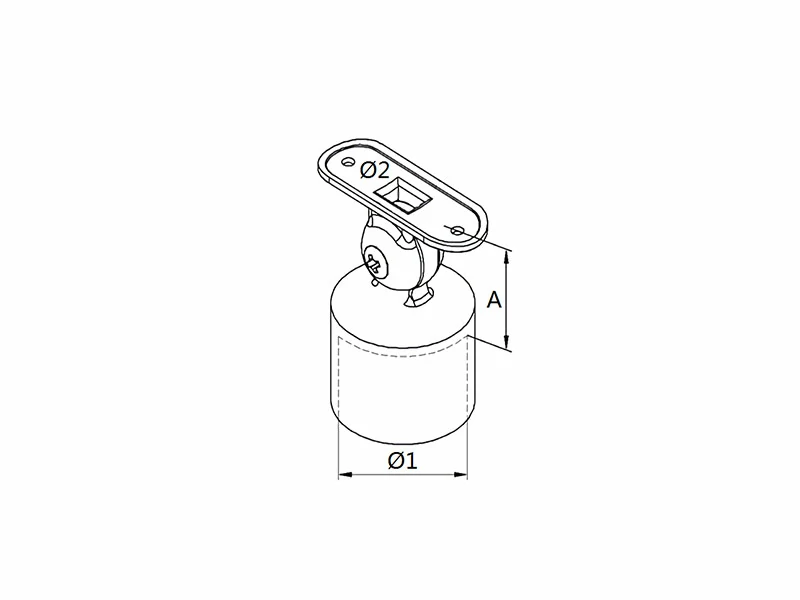 Adjustable Post Handrail Support Structure