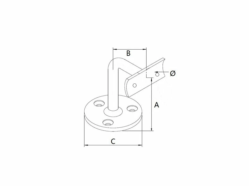Tube Handrail Brackets Structure