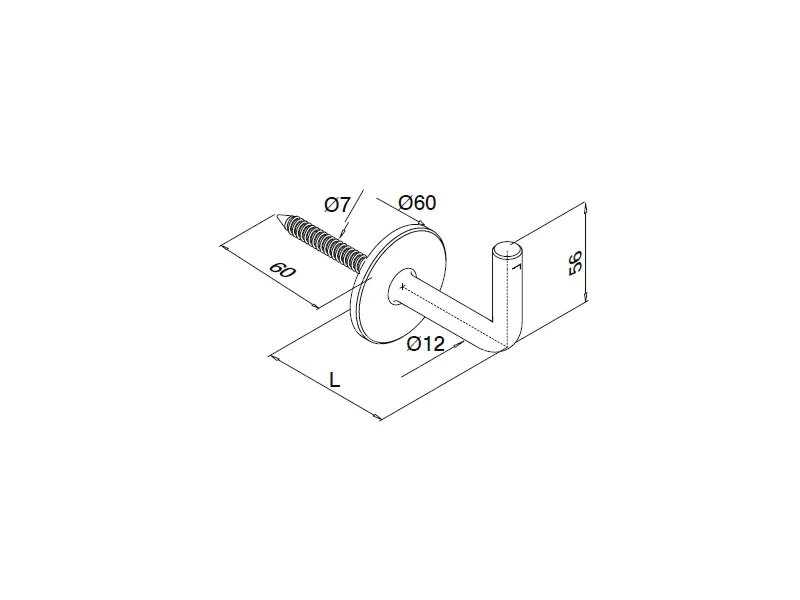 Weldable Handrail Brackets Structure