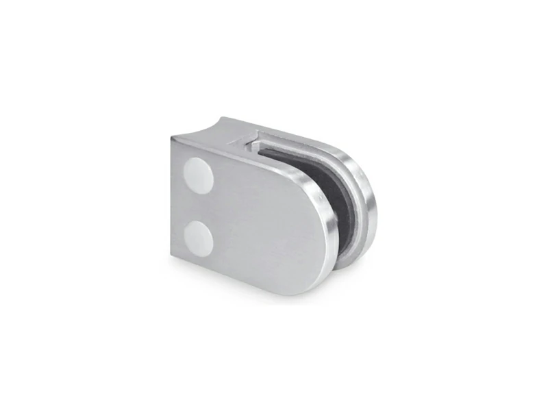 Glass Balustrade Clamp D Type, Flat & Radius Back