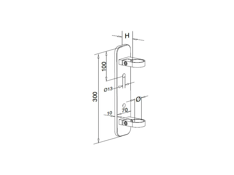 Side Mount Baluster Bracket Structure