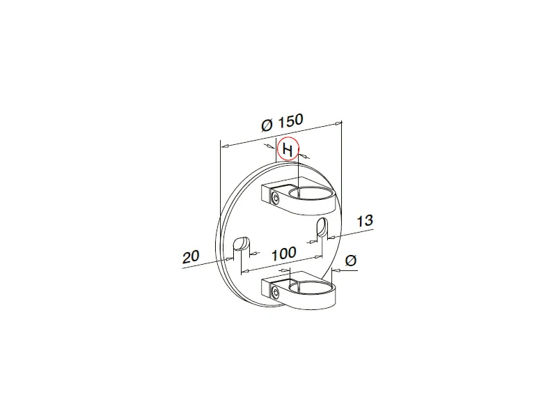 Round Baluster Bracket Structure