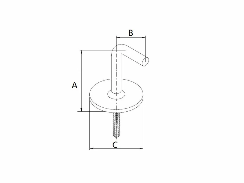 Weldable Steel Handrail Brackets Structure