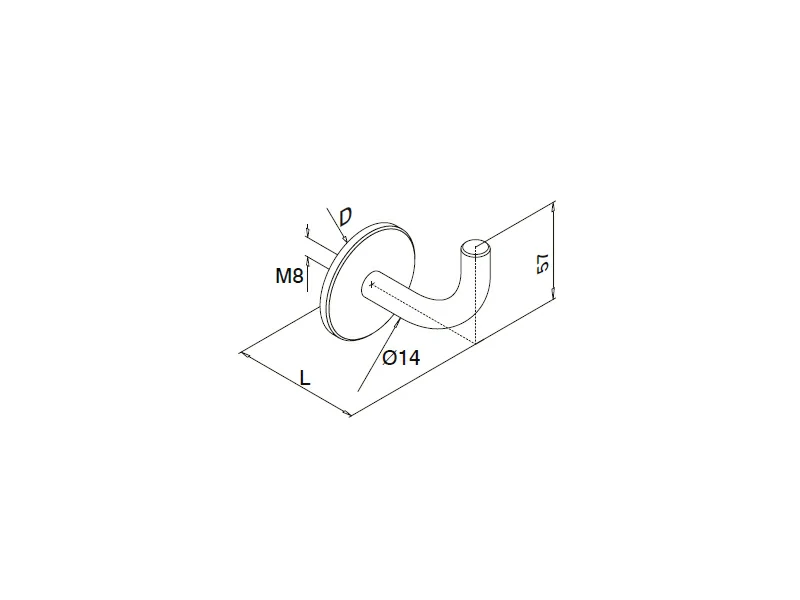 Welded Handrail Brackets Structure