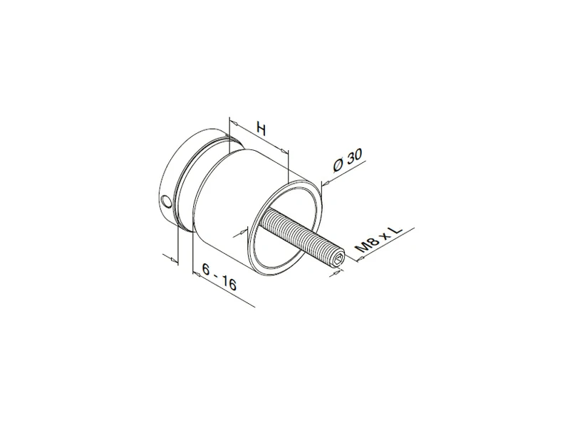 Stainless Glass Holder Structure