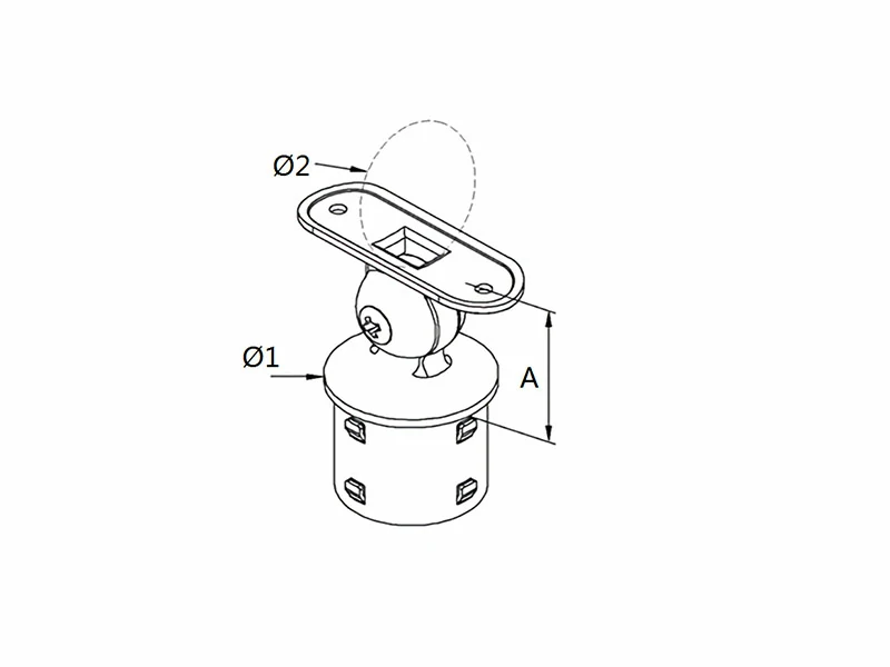 Adjustable Handrail Support Structure