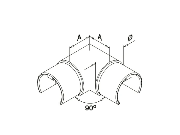90 Degree Tube Joiner StStructure