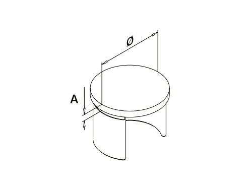 Slotted Handrail End Cap Structure