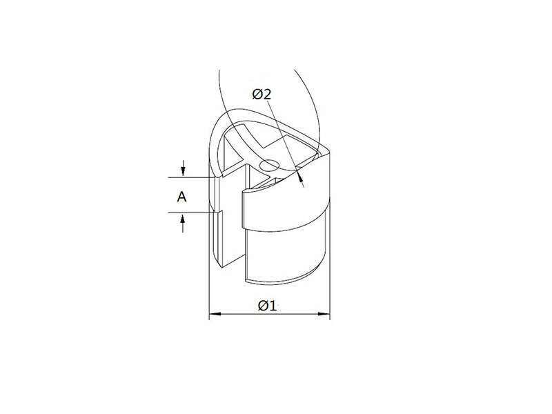 Handrail Tube Adapter Structure
