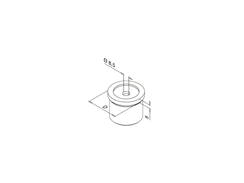 Round Handrail Adapter Structure