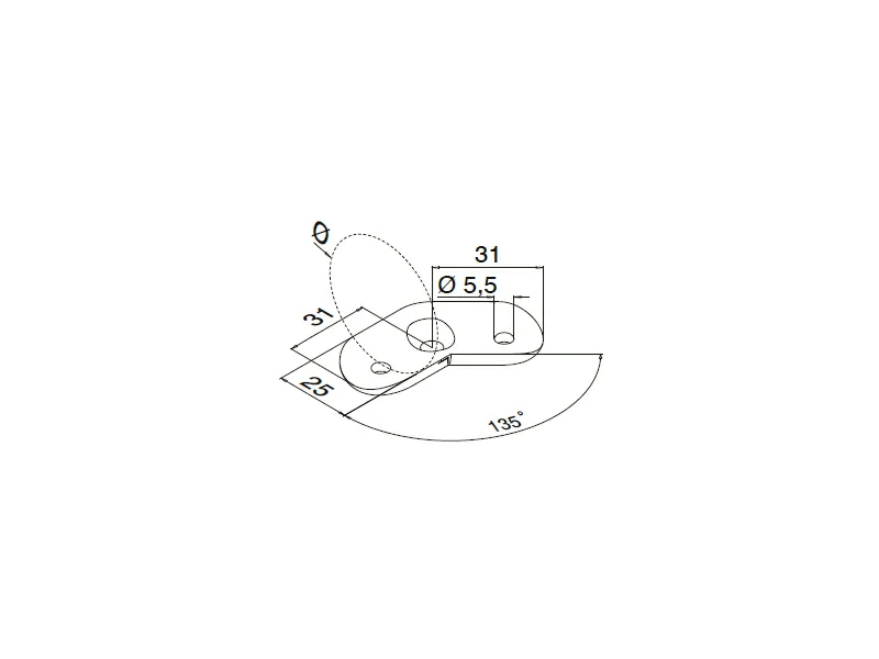 Handrail Saddle Plate Structure