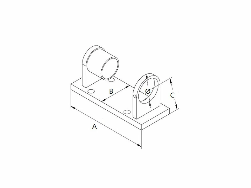 Wall Mount Baluster Bracket Structure