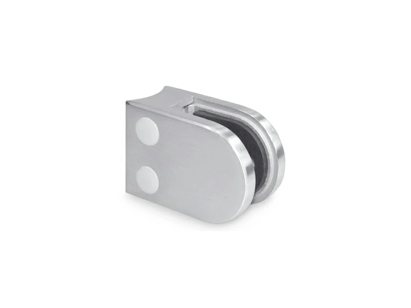 Glass Railing Clamp D Type, Flat & Radius Back, 45x63mm