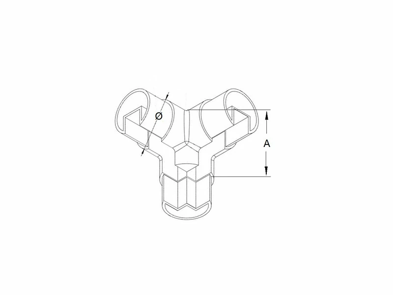 Tee Tube Connector Structure