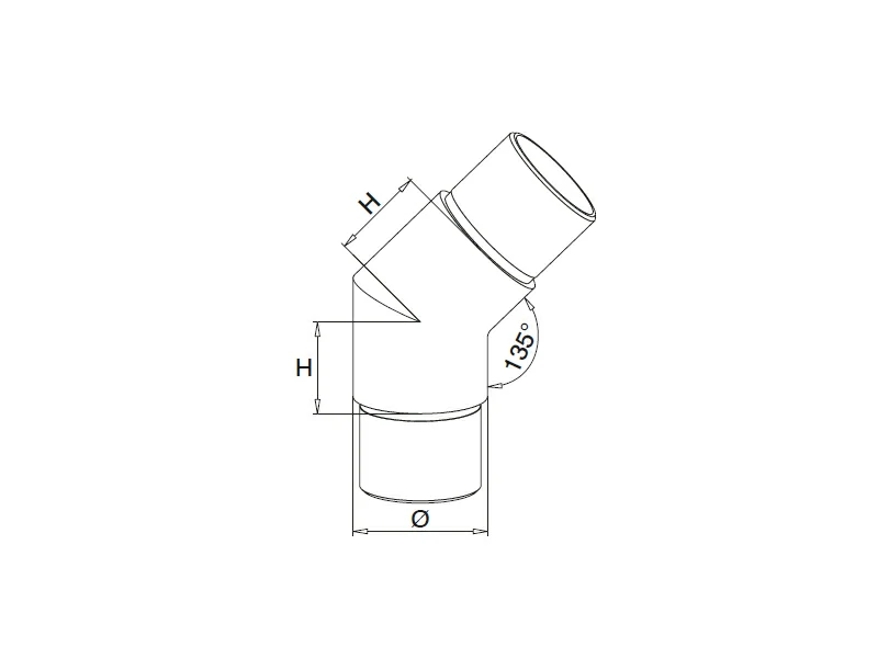 Handrail Elbow 135 Degree Structure