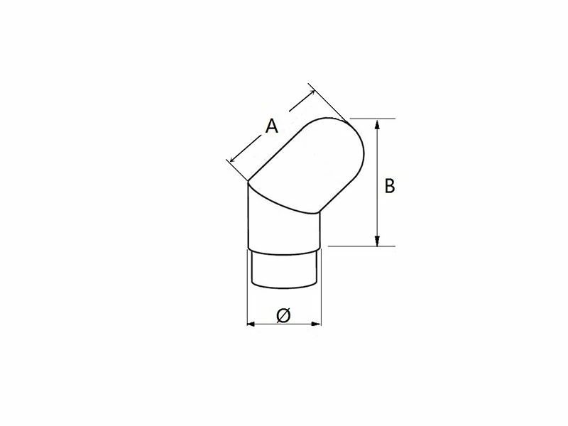 Handrail End 135 Degree Structure
