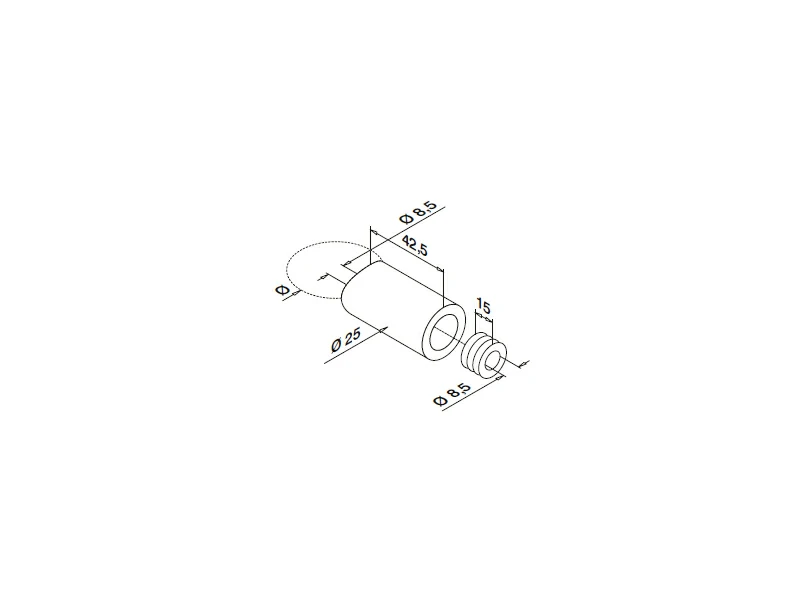 Handrail Tube Adapter Structure