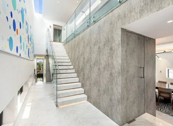 Standoff Glass Railing