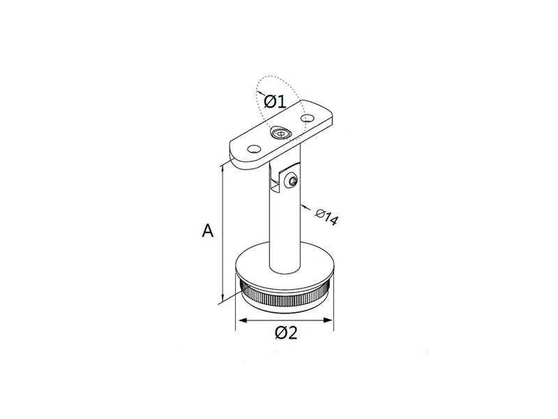 Handrail Adjustable Saddle Structure