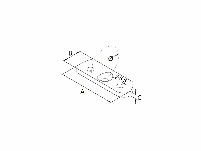 Handrail Saddle Plate Structure