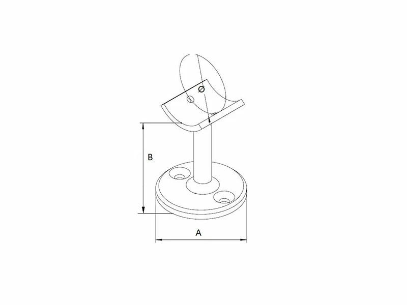 Handrail Saddle Post Structure
