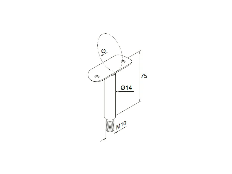 Glass Railing Support Structure