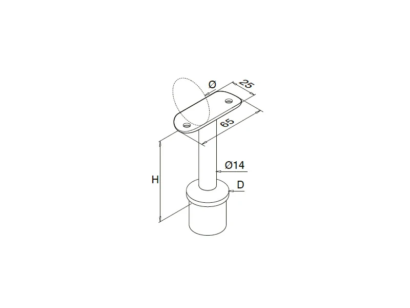 Railing Saddle Bracket Structure