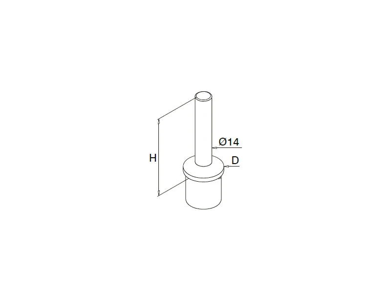 Post Handrail Bracket Structure